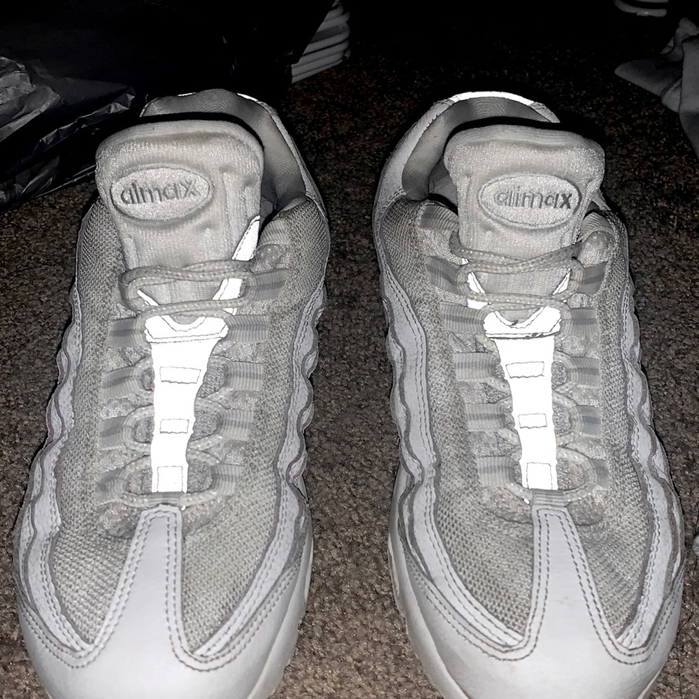 These are nike air max 95 reflective silver